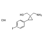 [1-(aminomethyl)-2-(4-fluorophenyl)cyclopropyl]methanol hydrochloride