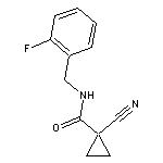 1-cyano-N-[(2-fluorophenyl)methyl]cyclopropane-1-carboxamide