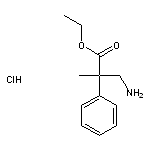 ethyl 3-amino-2-methyl-2-phenylpropanoate hydrochloride