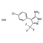 4-(4-chlorophenyl)-3-(trifluoromethyl)-1H-pyrazol-5-amine hydrochloride