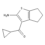 3-cyclopropanecarbonyl-4H,5H,6H-cyclopenta[b]thiophen-2-amine