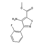 methyl 4-amino-3-(2-fluorophenyl)-1,2-thiazole-5-carboxylate