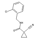 N-[(2-chlorophenyl)methyl]-1-cyanocyclopropane-1-carboxamide