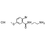 N-(3-aminopropyl)-2-bromo-5-methoxybenzamide hydrochloride