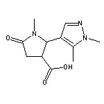 2-(1,5-dimethyl-1H-pyrazol-4-yl)-1-methyl-5-oxopyrrolidine-3-carboxylic acid