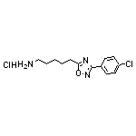 5-[3-(4-chlorophenyl)-1,2,4-oxadiazol-5-yl]pentan-1-amine hydrochloride