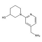 1-[4-(aminomethyl)pyridin-2-yl]piperidin-3-ol