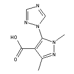 1,3-dimethyl-5-(1H-1,2,4-triazol-1-yl)-1H-pyrazole-4-carboxylic acid