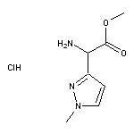 methyl 2-amino-2-(1-methyl-1H-pyrazol-3-yl)acetate hydrochloride