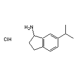 6-(propan-2-yl)-2,3-dihydro-1H-inden-1-amine hydrochloride