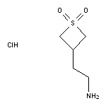 3-(2-aminoethyl)-1$l^{6}-thietane-1,1-dione hydrochloride