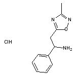 2-(3-methyl-1,2,4-oxadiazol-5-yl)-1-phenylethan-1-amine hydrochloride