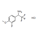 2,2,2-Trifluoro-1-(3-fluoro-4-methoxyphenyl)ethanamine Hydrochloride