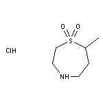 7-methyl-1$l^{6},4-thiazepane-1,1-dione hydrochloride