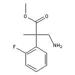 methyl 3-amino-2-(2-fluorophenyl)-2-methylpropanoate