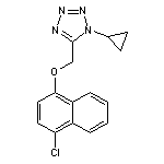 5-{[(4-chloronaphthalen-1-yl)oxy]methyl}-1-cyclopropyl-1H-1,2,3,4-tetrazole