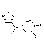 (3-chloro-4-fluorophenyl)(1-methyl-1H-pyrazol-4-yl)methanamine