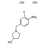 1-[(4-amino-3-fluorophenyl)methyl]pyrrolidin-3-ol dihydrochloride