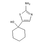 1-(2-amino-1,3-thiazol-5-yl)cyclohexan-1-ol