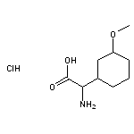 2-amino-2-(3-methoxycyclohexyl)acetic acid hydrochloride