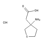 2-(3-aminothiolan-3-yl)acetic acid hydrochloride