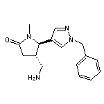 trans-4-(aminomethyl)-5-(1-benzyl-1H-pyrazol-4-yl)-1-methylpyrrolidin-2-one