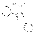 1-phenyl-3-(piperidin-3-yl)-1H-pyrazole-4-carboxamide