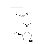 tert-butyl 2-{[(4R)-4-hydroxypyrrolidin-3-yl](methyl)amino}acetate