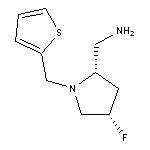 [cis-4-fluoro-1-(thien-2-ylmethyl)pyrrolidin-2-yl]methylamine