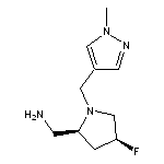 [cis-4-fluoro-1-[(1-methyl-1H-pyrazol-4-yl)methyl]pyrrolidin-2-yl]methanamine