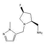 [cis-4-fluoro-1-[(1-methyl-1H-pyrazol-5-yl)methyl]pyrrolidin-2-yl]methanamine