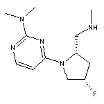 4-[cis-4-fluoro-2-[(methylamino)methyl]pyrrolidin-1-yl]-N,N-dimethylpyrimidin-2-amine