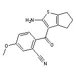 2-{2-amino-4H,5H,6H-cyclopenta[b]thiophene-3-carbonyl}-5-methoxybenzonitrile