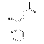 N’-[amino(pyrazin-2-yl)methylidene]acetohydrazide