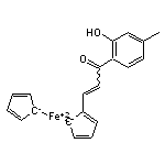 cyclopenta-2,4-dien-1-id-1-yl({2-[3-(2-hydroxy-4-methylphenyl)-3-oxoprop-1-en-1-yl]cyclopenta-2,4-dien-1-id-1-yl})ironbis(ylium)