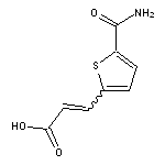 3-(5-carbamoylthiophen-2-yl)prop-2-enoic acid