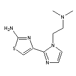 4-{1-[2-(dimethylamino)ethyl]-1H-imidazol-2-yl}-1,3-thiazol-2-amine