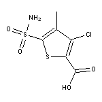 3-chloro-4-methyl-5-sulfamoylthiophene-2-carboxylic acid