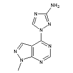 1-{1-methyl-1H-pyrazolo[3,4-d]pyrimidin-4-yl}-1H-1,2,4-triazol-3-amine