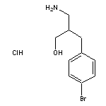 3-amino-2-[(4-bromophenyl)methyl]propan-1-ol hydrochloride