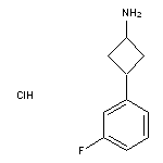 trans-3-(3-fluorophenyl)cyclobutan-1-amine hydrochloride