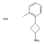 trans-3-(2-methylphenyl)cyclobutan-1-amine hydrochloride