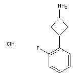 trans-3-(2-fluorophenyl)cyclobutan-1-amine hydrochloride