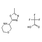 3-(5-methyl-1,3,4-oxadiazol-2-yl)morpholine, trifluoroacetic acid