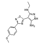 3-N-ethyl-4-[3-(4-methoxyphenyl)-1,2,4-oxadiazol-5-yl]-1H-pyrazole-3,5-diamine