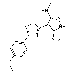 4-[3-(4-methoxyphenyl)-1,2,4-oxadiazol-5-yl]-3-N-methyl-1H-pyrazole-3,5-diamine