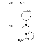 N-[(4-aminopyrimidin-2-yl)methyl]-N-methylazepan-4-amine trihydrochloride