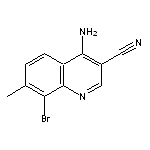 4-amino-8-bromo-7-methylquinoline-3-carbonitrile