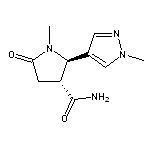 trans-1-methyl-2-(1-methyl-1H-pyrazol-4-yl)-5-oxopyrrolidine-3-carboxamide