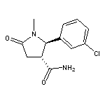 trans-2-(3-chlorophenyl)-1-methyl-5-oxopyrrolidine-3-carboxamide